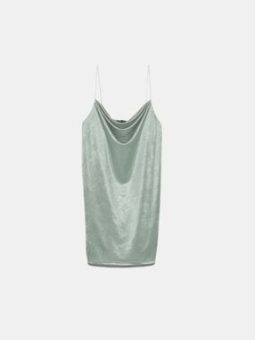 the satin mini dress
